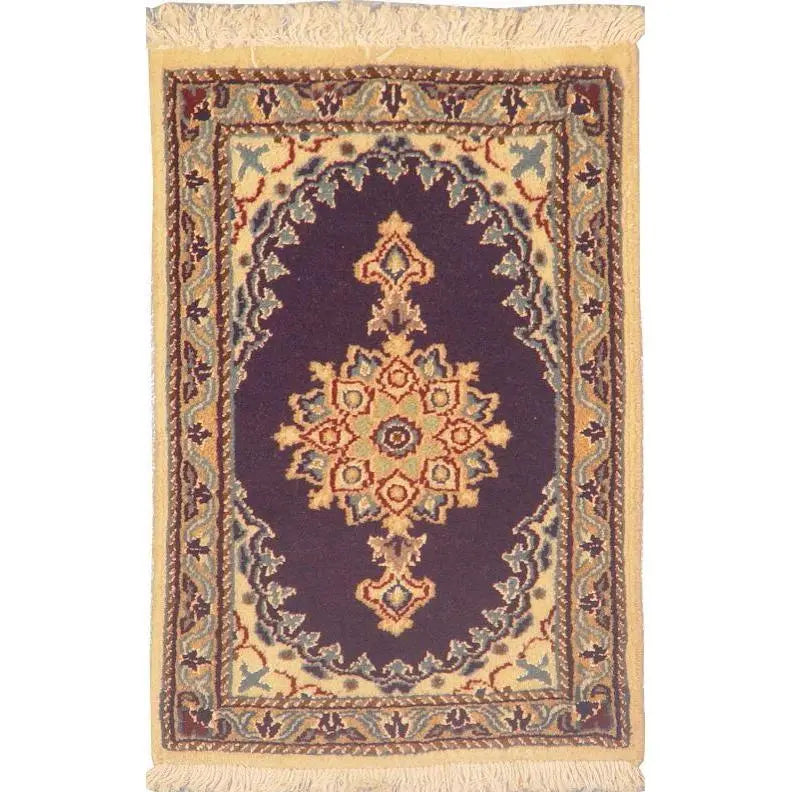 One Of The Kind Persian Nain Rug 2'1" x 1'2"